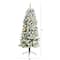 5ft. Pre-Lit Flocked Montreal Fir Artificial Christmas Tree, Warm White LED Lights
